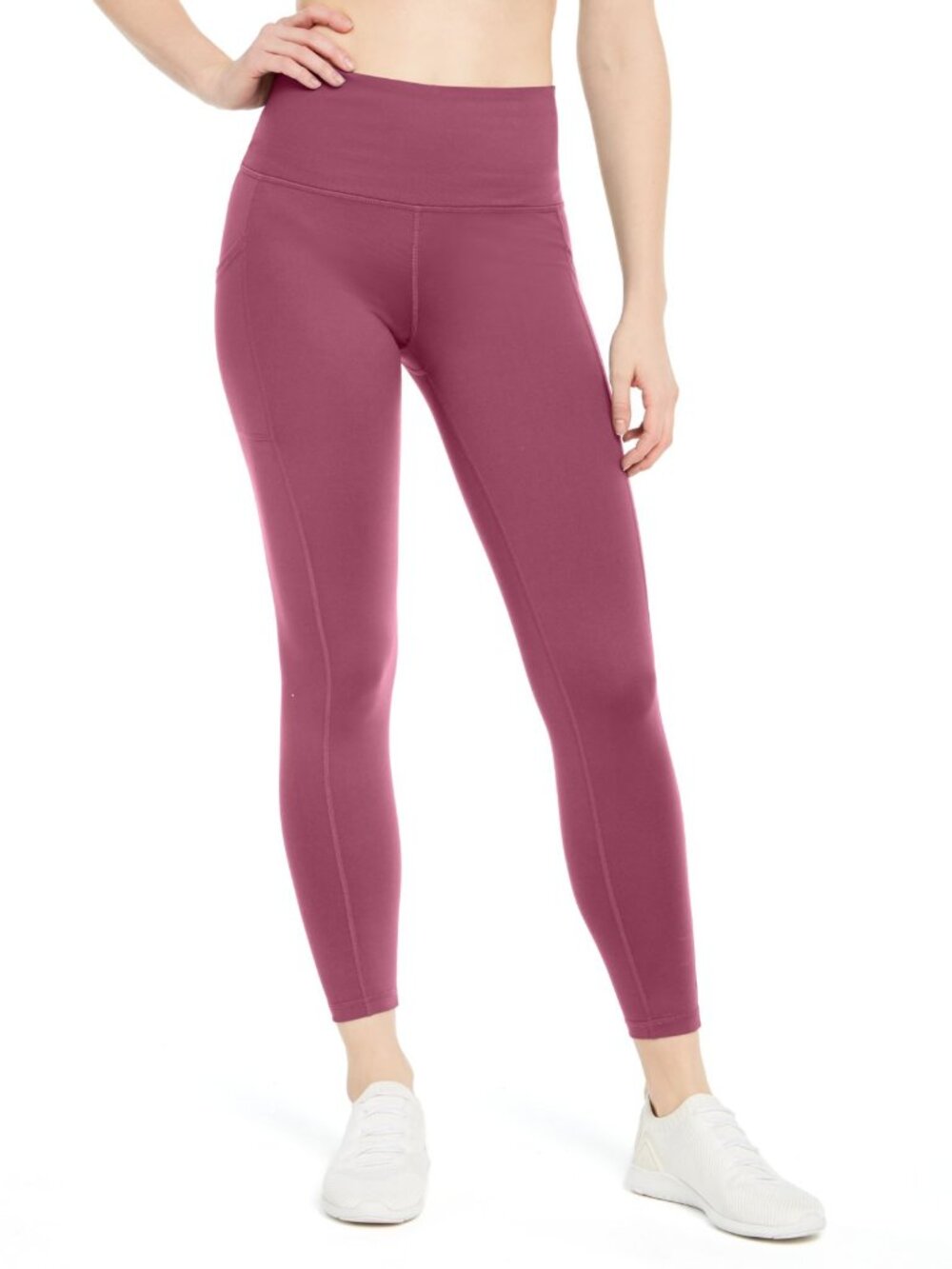 Ideology Womens Activewear High-Waist Side-Pocket 7/8 Leggings